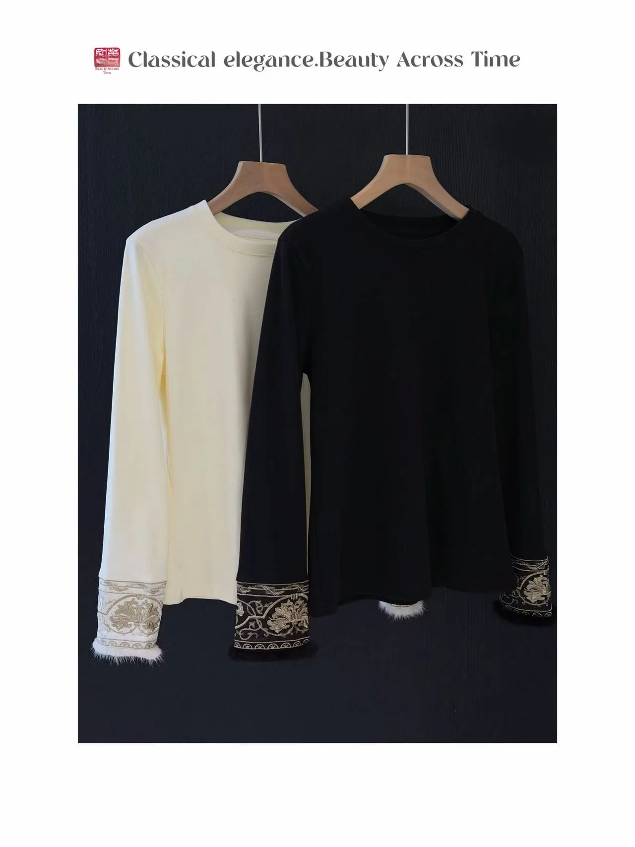 XIAOX Gold Lotus Embroidery round Ne Base irt Winter Long Sve Loose Fit Traditional Chinese Sle Women's Top
XIAOX Gold Lotus Embroidery round Ne Base irt Winter Long Sve Loose Fit Traditional Chinese Sle Women's Top