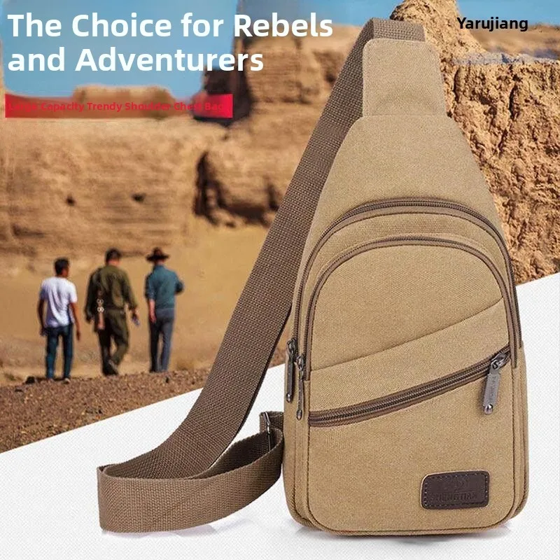 2026 New Fashion Men's Single Shoulder Canvas Crossbody Bag Outdoor Leisure Chest Bag Small Bag Soft Handle Zipper Closure
2026 New Fashion Men's Single Shoulder Canvas Crossbody Bag Outdoor Leisure Chest Bag Small Bag Soft Handle Zipper Closure