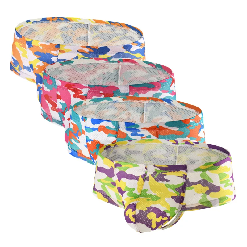 4PCS Men's Cartoon Printed Camouflage Small Boxers Low Waist Underwear Breathable Mesh Elastic Shorts Men Underpants Boxers
4PCS Men's Cartoon Printed Camouflage Small Boxers Low Waist Underwear Breathable Mesh Elastic Shorts Men Underpants Boxers