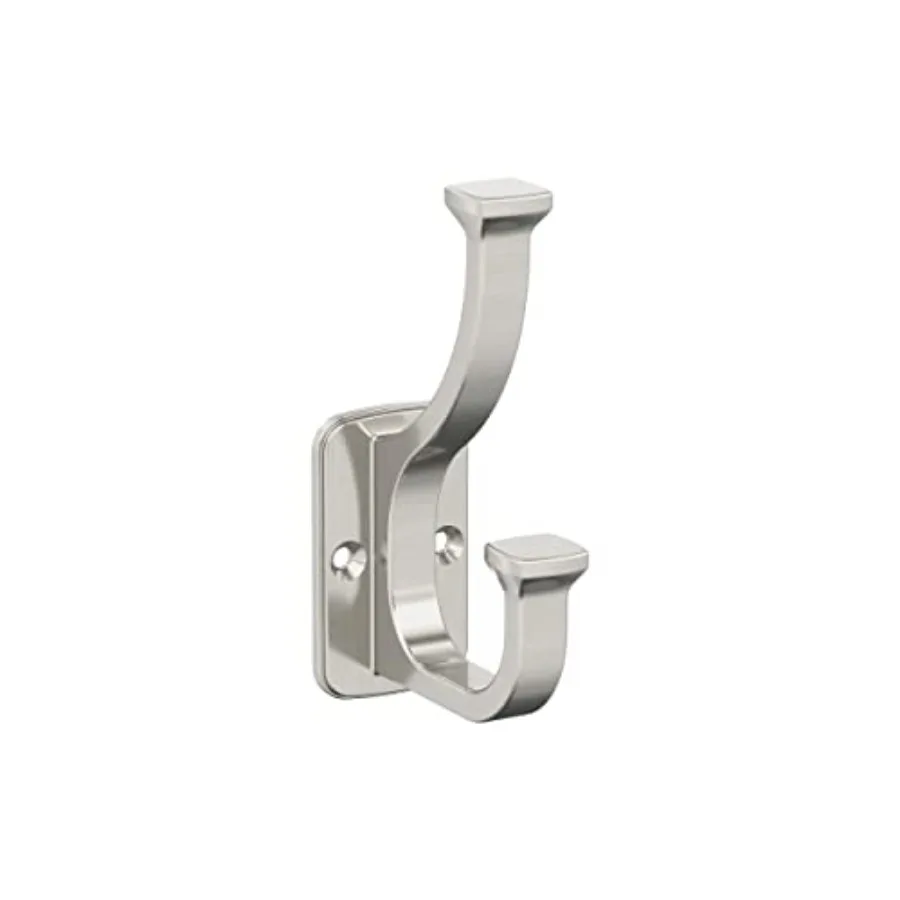 Alder Double Prong Decorative Wall Hook Satin Nickel Hook for Coats, Hats, Backpacks, Bags Hooks for Bathroom, Bedroom, Closet,
Alder Double Prong Decorative Wall Hook Satin Nickel Hook for Coats, Hats, Backpacks, Bags Hooks for Bathroom, Bedroom, Closet,