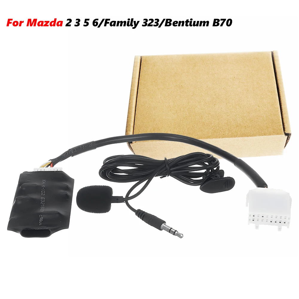 Car bluetooth Adapter Car Wireless Stereo Radio AUX-IN AUX Cable Handsfree Microphone For Mazda 2 3 5 6/Family 323/Bentium B70
Car bluetooth Adapter Car Wireless Stereo Radio AUX-IN AUX Cable Handsfree Microphone For Mazda 2 3 5 6/Family 323/Bentium B70