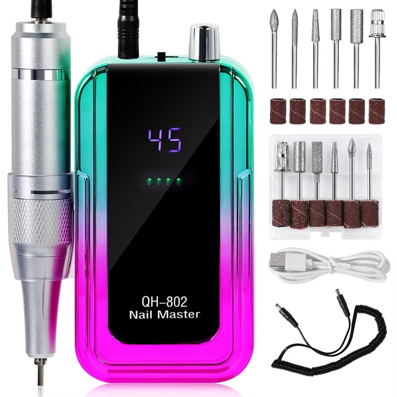 AA46 45000RPM Rechargeable Nail Drill Machine Electric Nail Drill Sander Low Noise Manicure Machine
AA46 45000RPM Rechargeable Nail Drill Machine Electric Nail Drill Sander Low Noise Manicure Machine