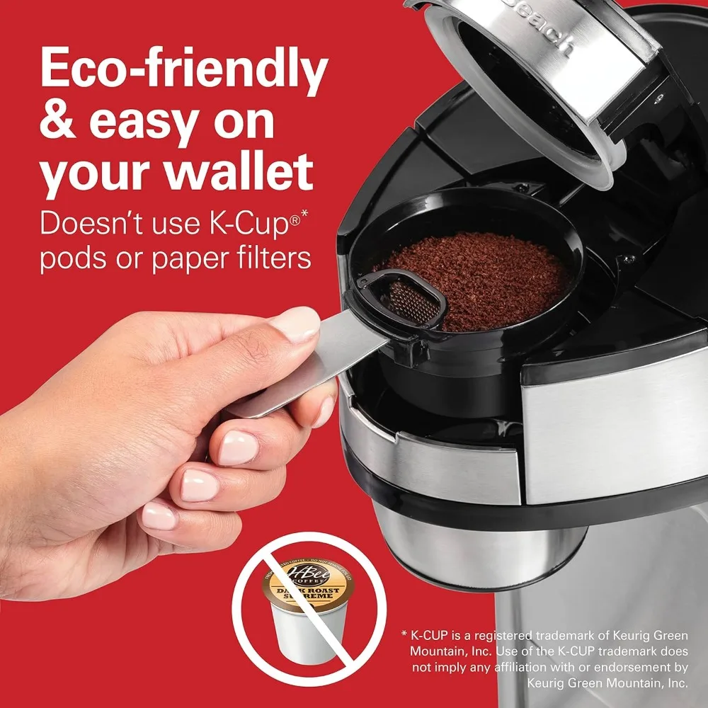 Coffee Maker & Fast Grounds Brewer, Brews in Minutes, 8-14oz. Cups, Stainless Steel
Coffee Maker & Fast Grounds Brewer, Brews in Minutes, 8-14oz. Cups, Stainless Steel