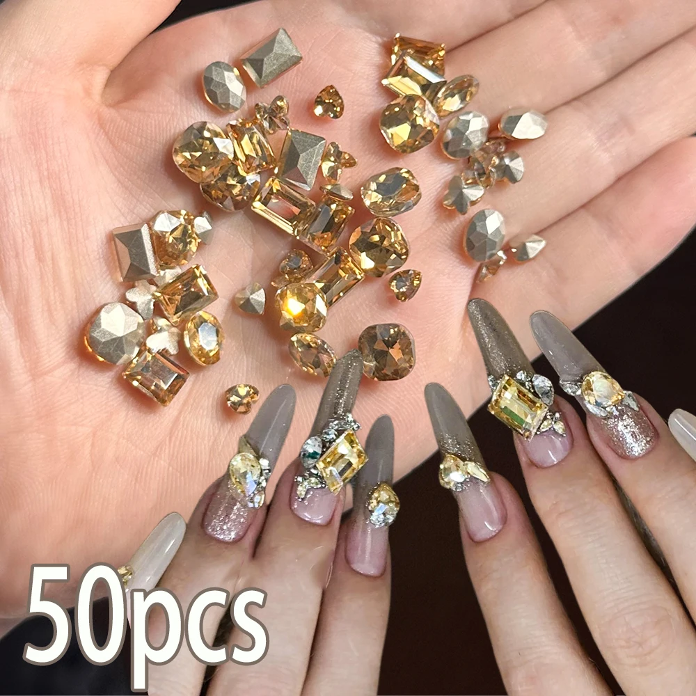 50Pcs 3D Mixed Shapes Rhinestones Nail Crystals Shiny Golden Hearts Butterflies Rectangle Diamonds Nail Charms DIY Nails Accesso
50Pcs 3D Mixed Shapes Rhinestones Nail Crystals Shiny Golden Hearts Butterflies Rectangle Diamonds Nail Charms DIY Nails Accesso