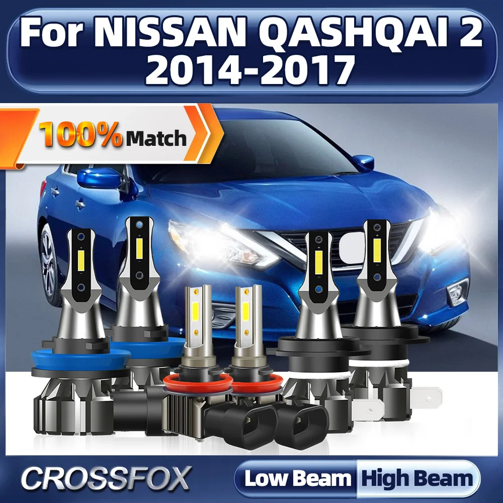 60000LM Canbus LED Headlight 6000K White Car Fog Lights Bulbs 12V Plug And Play For NISSAN QASHQAI 2 2014 2015 2016 2017
60000LM Canbus LED Headlight 6000K White Car Fog Lights Bulbs 12V Plug And Play For NISSAN QASHQAI 2 2014 2015 2016 2017