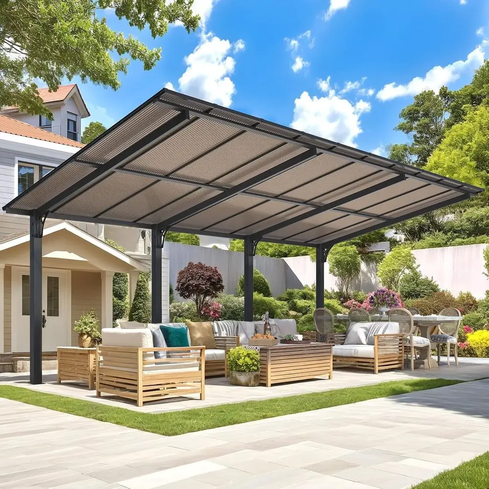 20' x 10' Outdoor Gazebo or Patio, 10x20 Carport, reestanding Lean to Hardtop Gazebo Shelter Pergolas and Gazebos Clearance with
20' x 10' Outdoor Gazebo or Patio, 10x20 Carport, reestanding Lean to Hardtop Gazebo Shelter Pergolas and Gazebos Clearance with