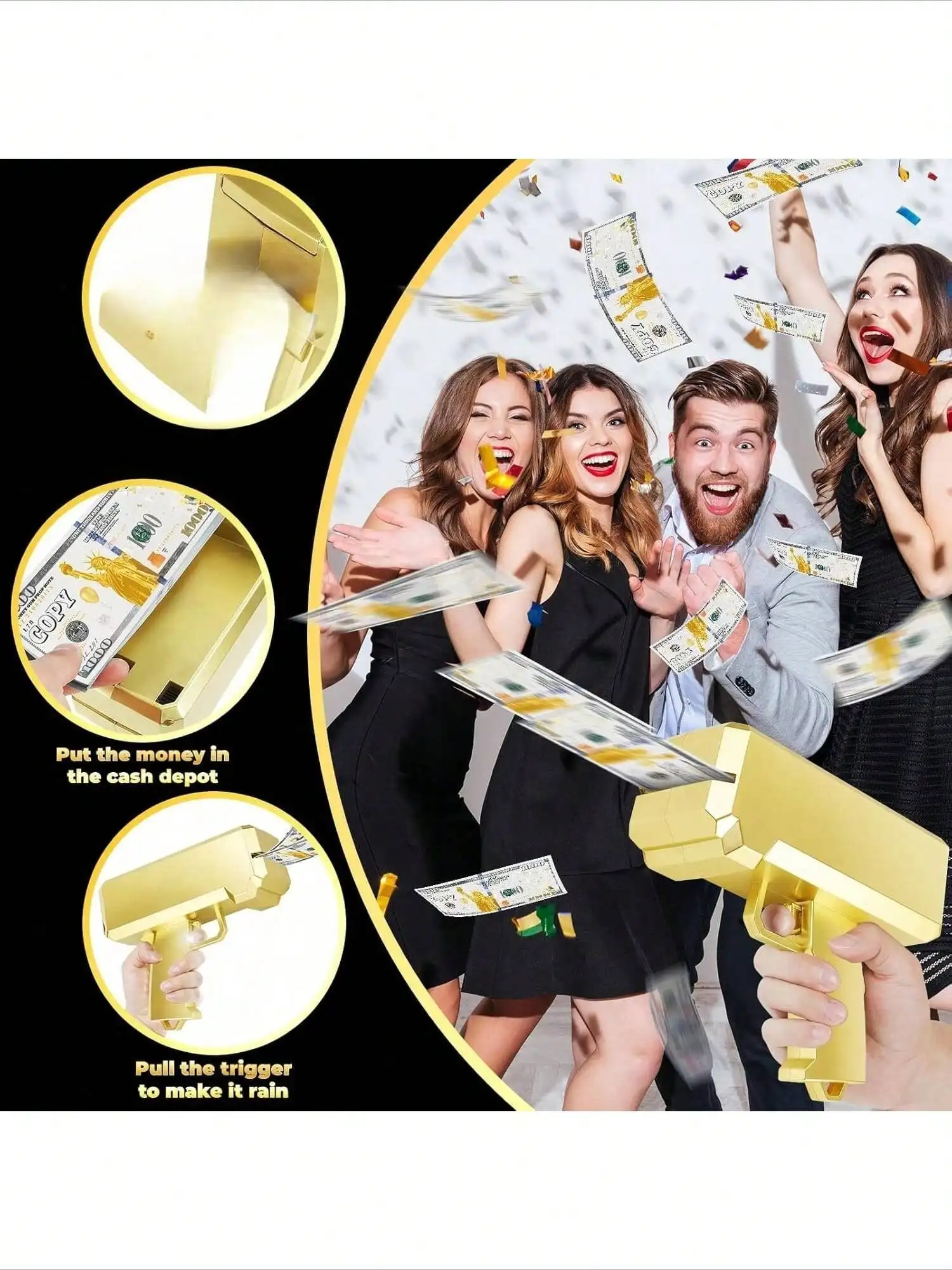 2027 New Viral Money Gun for Party | Automatic Cash Spray Launcher with 100Pcs Fake Dollar Bills | Fun Adult Birthday & Bachelorette Party Supplies | Burr Money Fast Shooter
2027 New Viral Money Gun for Party | Automatic Cash Spray Launcher with 100Pcs Fake Dollar Bills | Fun Adult Birthday & Bachelorette Party Supplies | Burr Money Fast Shooter