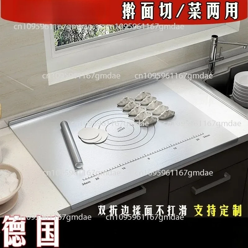 316 stainless steel panel kitchen household food grade cutting board scale rolling panel kneading chopping board
316 stainless steel panel kitchen household food grade cutting board scale rolling panel kneading chopping board