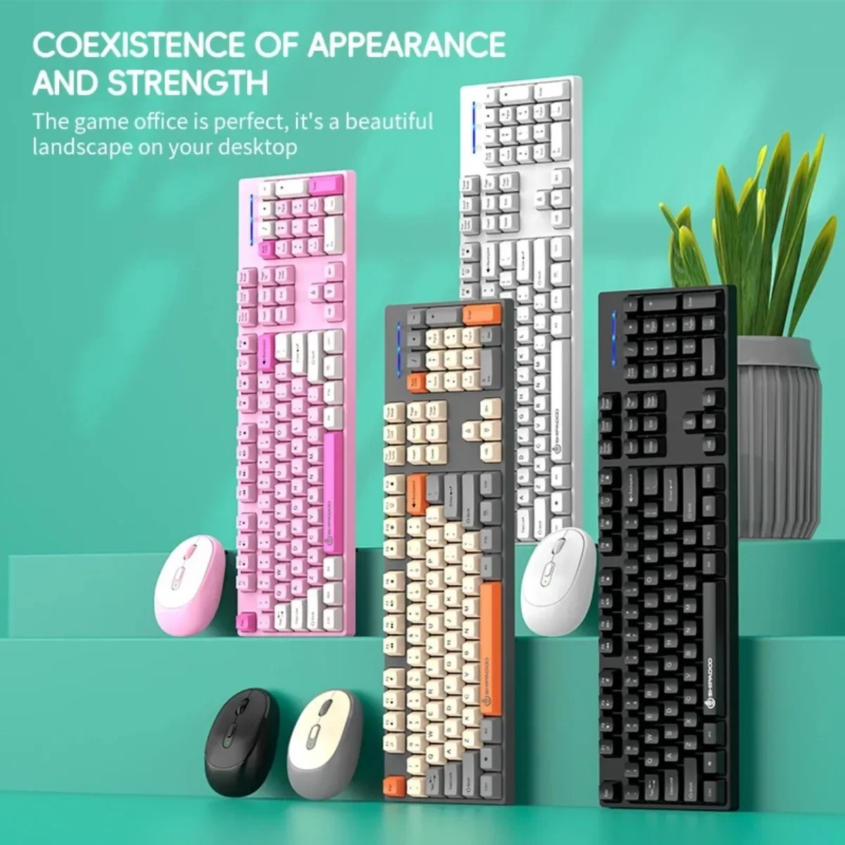2.4G Wireless Keyboard and Mouse Kit 104 Keys100% Layout Gaming Keyboard for Laptop Desktop PC Office Game Accessories Gift
2.4G Wireless Keyboard and Mouse Kit 104 Keys100% Layout Gaming Keyboard for Laptop Desktop PC Office Game Accessories Gift