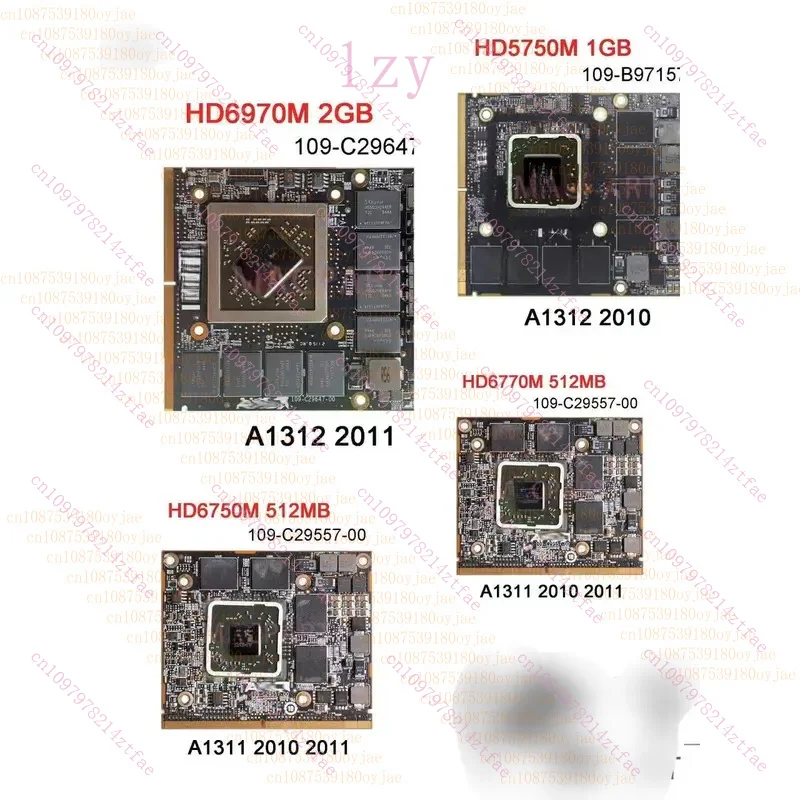 95% новая видеокарта для Apple HD6970M HD6770M HD6750M HD5750M HD5670M HD4850 4670
95% новая видеокарта для Apple HD6970M HD6770M HD6750M HD5750M HD5670M HD4850 4670