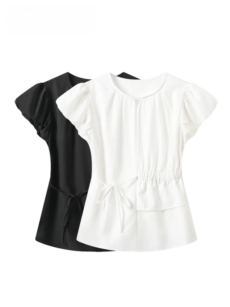 Fashionable Short Sleeve round Neck Shirt Women's plus Size Summer New Style Cara CLUB Breathable Korean Style Shirt
Fashionable Short Sleeve round Neck Shirt Women's plus Size Summer New Style Cara CLUB Breathable Korean Style Shirt