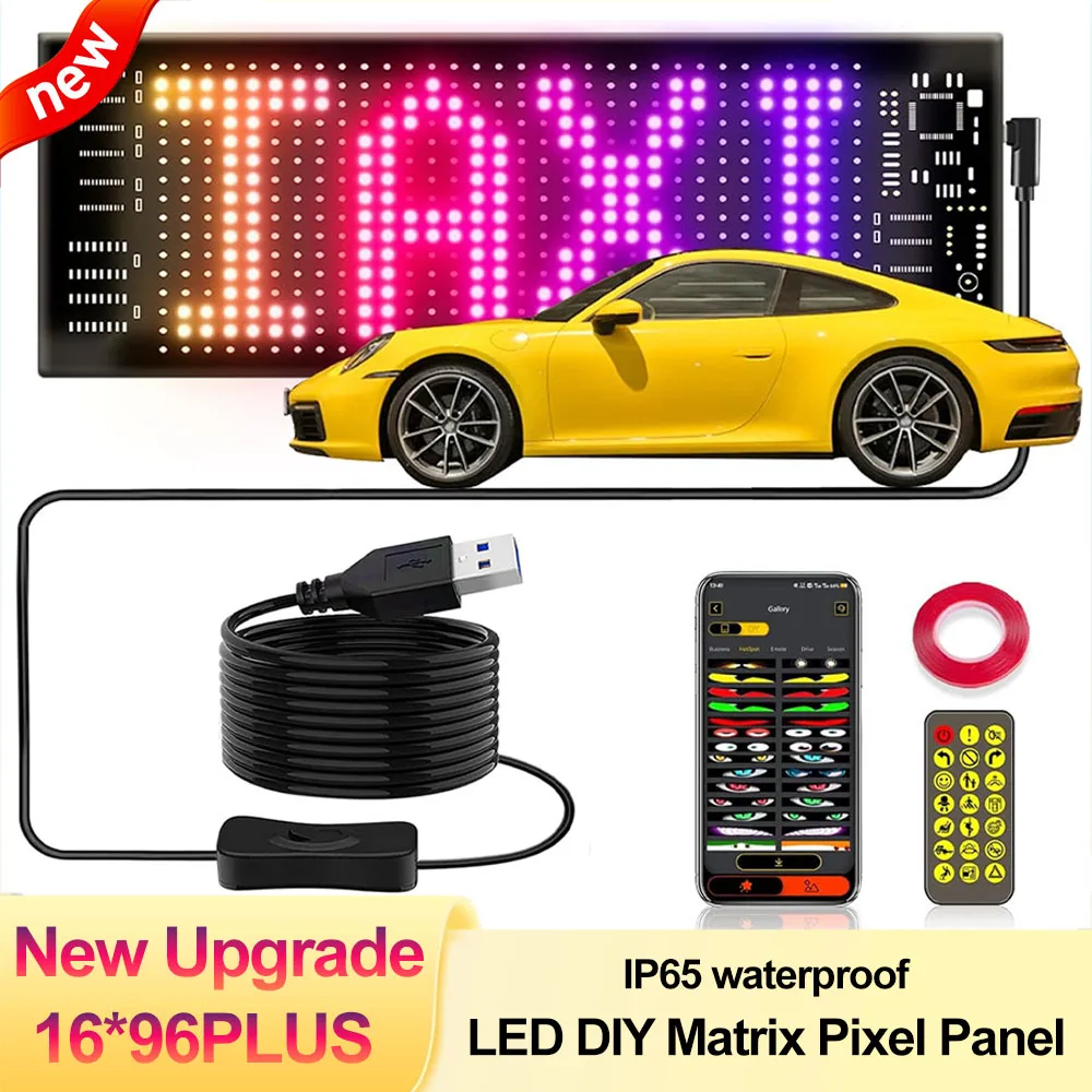 LED Matrix Pixel Panel Remote Control Truck Devil Eye Soft Foldable Lighting Graffiti Scrolling DIY Programmable Flexible Screen
LED Matrix Pixel Panel Remote Control Truck Devil Eye Soft Foldable Lighting Graffiti Scrolling DIY Programmable Flexible Screen