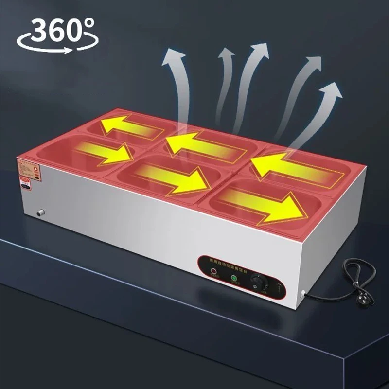 8-Compartment Commercial Food Warmer, 6-Compartment Electric Stainless Steel Food Warmer, Countertop Water Bath for Buffet Servi
8-Compartment Commercial Food Warmer, 6-Compartment Electric Stainless Steel Food Warmer, Countertop Water Bath for Buffet Servi