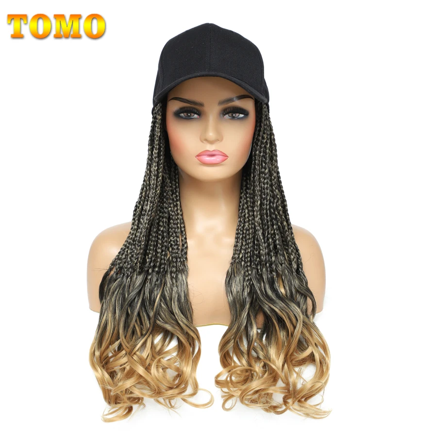 TOMO Baseball Cap With Curly Box Braids Hair Extensions 14 20 24 Inch Synthetic Hair Wig Adjustable Wave Hairpiece Ombre Brown
TOMO Baseball Cap With Curly Box Braids Hair Extensions 14 20 24 Inch Synthetic Hair Wig Adjustable Wave Hairpiece Ombre Brown