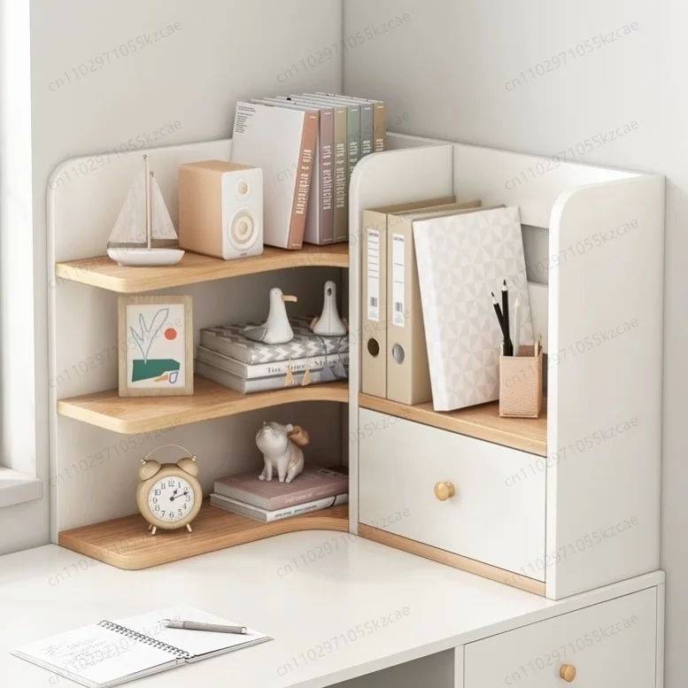 Угловой стеллаж для стола, маленькая книжная полка, угловой рабочий стол, настольная стойка для хранения, студенческий стол, многослойный органайзер
Угловой стеллаж для стола, маленькая книжная полка, угловой рабочий стол, настольная стойка для хранения, студенческий стол, многослойный органайзер