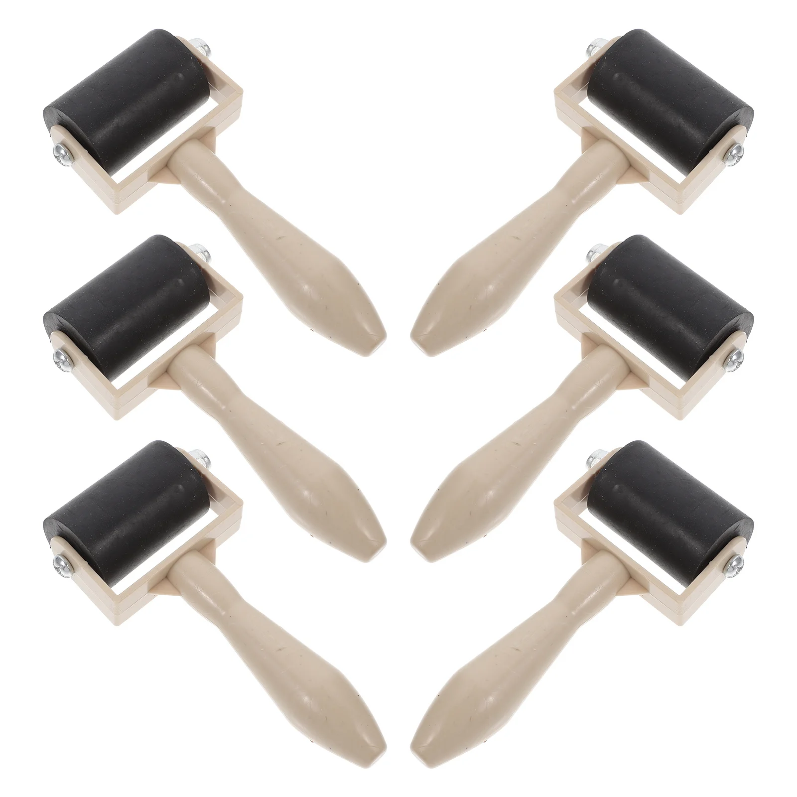 6Pcs Rollers Printmaking Rubber Glue Roller Portable Ink Applicator for Craft Painting Tools Rollers
6Pcs Rollers Printmaking Rubber Glue Roller Portable Ink Applicator for Craft Painting Tools Rollers