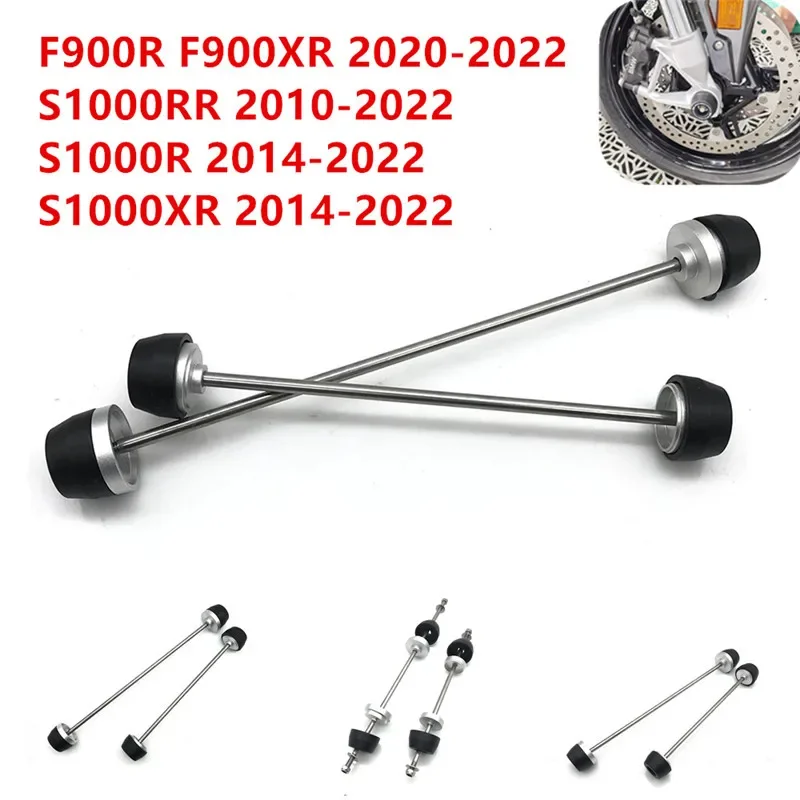 Motorcycle Front And Rear Axle Fork Crash Sliders Wheel Protector For BMW F900R F900XR S1000RR S1000R S1000XR 2021 22 23 24 
Motorcycle Front And Rear Axle Fork Crash Sliders Wheel Protector For BMW F900R F900XR S1000RR S1000R S1000XR 2021 22 23 24