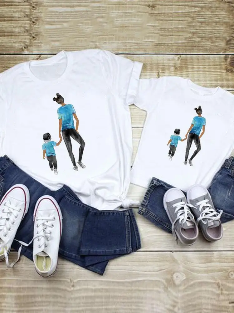 Tee Family Matching Outfits Sweet Trend Lovely Son Boy Summer Clothes Women Kid Child Mom Mama Mother Tshirt T-shirt Clothing
Tee Family Matching Outfits Sweet Trend Lovely Son Boy Summer Clothes Women Kid Child Mom Mama Mother Tshirt T-shirt Clothing