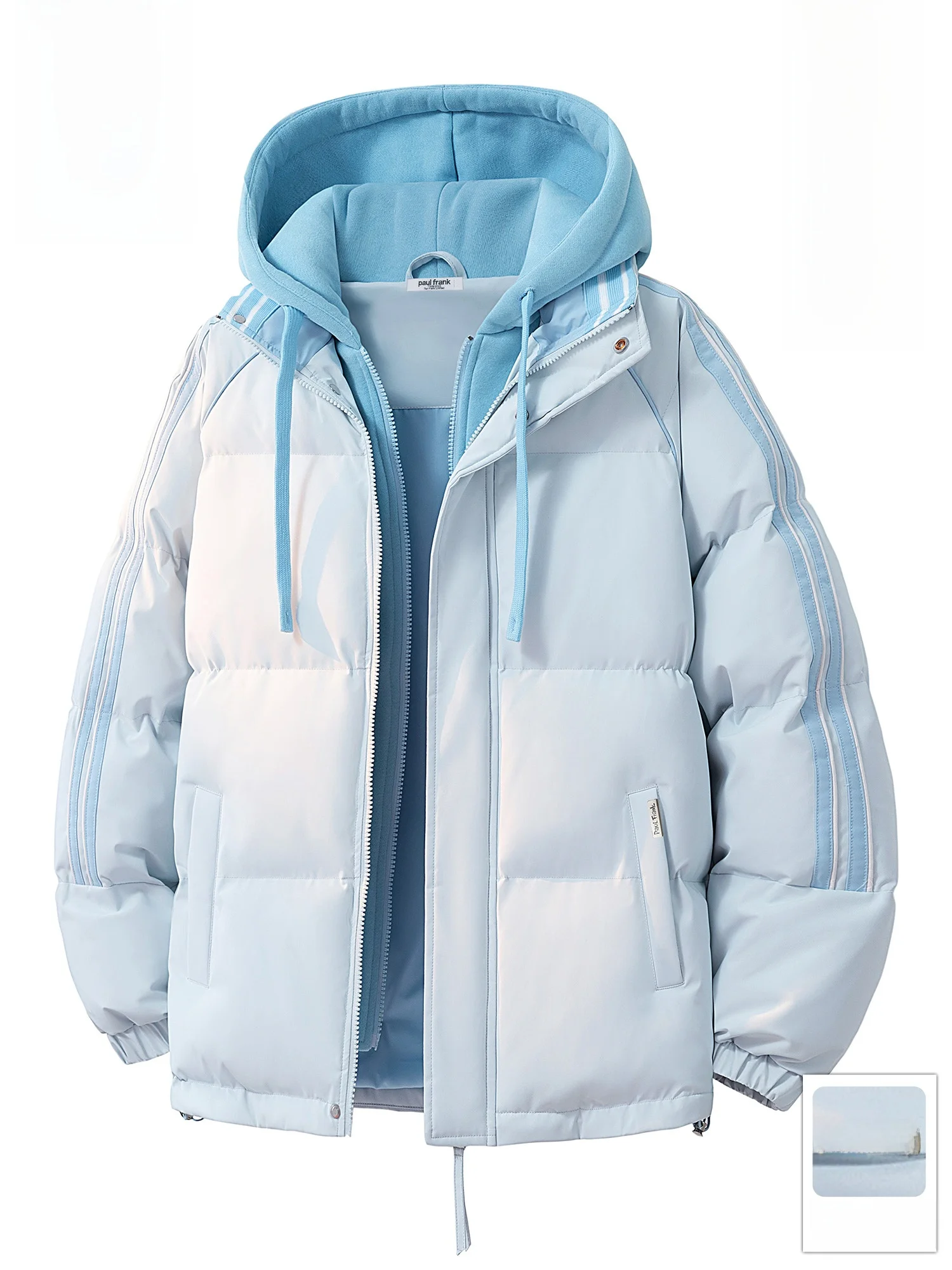 Зимняя теплая повседневная мужская куртка Paul Frank в полоску из хлопка, с защитой от холода, с принтом обезьянки, имитация двухслойности, для пар
Зимняя теплая повседневная мужская куртка Paul Frank в полоску из хлопка, с защитой от холода, с принтом обезьянки, имитация двухслойности, для пар