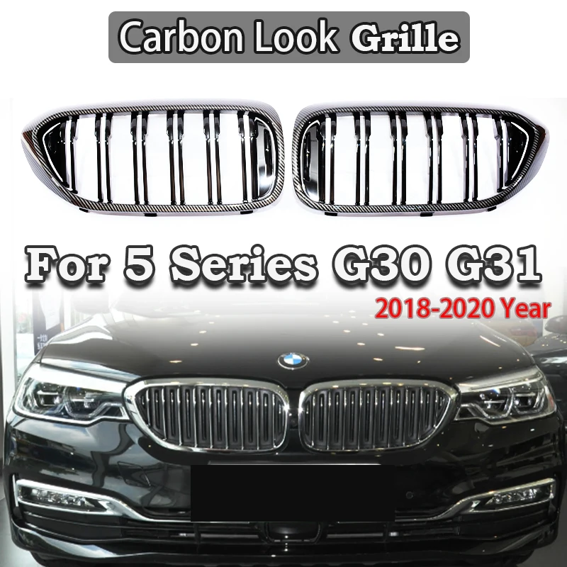 For 5 Series G30 2017-2023 Dual Slat Grille Gloss Black Matte Black Carbon Look Silver Frame Tri-Color M Styling Front Bumper
For 5 Series G30 2017-2023 Dual Slat Grille Gloss Black Matte Black Carbon Look Silver Frame Tri-Color M Styling Front Bumper