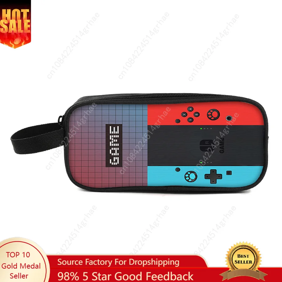 Games Console Double Layered Pencil Case With Handheld For Boy/Girls Best Gifts 2D Flat Cartoon Pencil Bag School Supplies
Games Console Double Layered Pencil Case With Handheld For Boy/Girls Best Gifts 2D Flat Cartoon Pencil Bag School Supplies