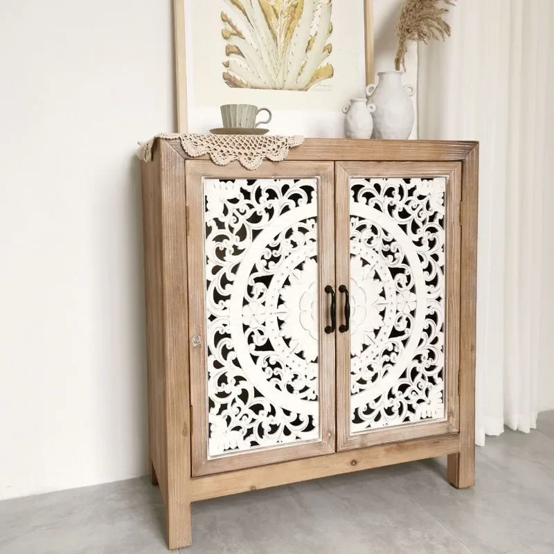 Pastoral old entrance dining side shoe cabinet fireplace storage chest
Pastoral old entrance dining side shoe cabinet fireplace storage chest