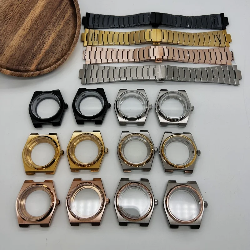 Golden 40mm Sapphire Glass Case Strap for 31.8mm Dial Watch Accessories for Seiko Royal Oak PRX Super Player NH35 NH36 Movement
Golden 40mm Sapphire Glass Case Strap for 31.8mm Dial Watch Accessories for Seiko Royal Oak PRX Super Player NH35 NH36 Movement