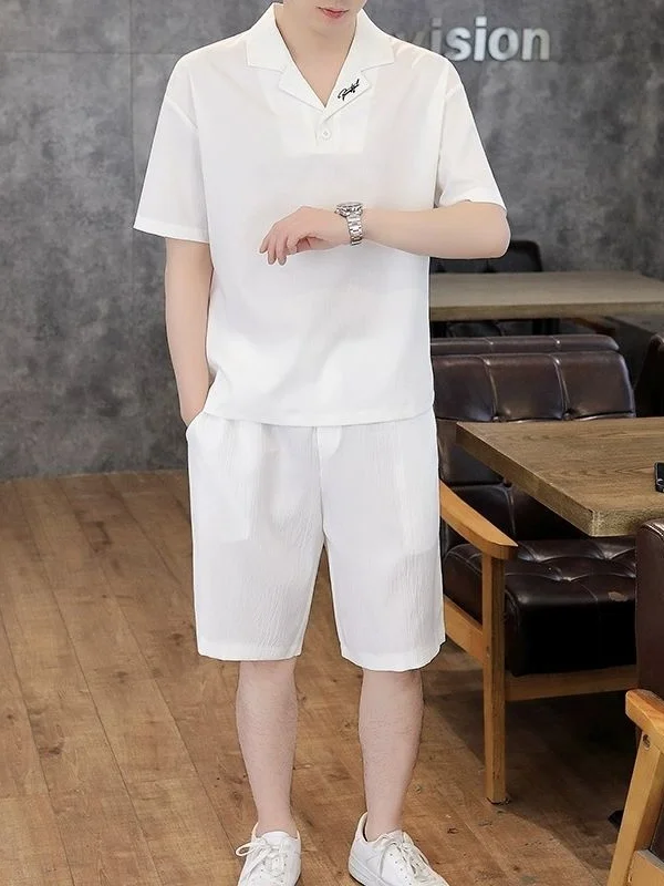 Летний свободный повседневный мужской комплект из ледяного шелка ort Sve, Sli Dapper, костюм из двух предметов из полиэфирного волокна большого размера для больших парней
Летний свободный повседневный мужской комплект из ледяного шелка ort Sve, Sli Dapper, костюм из двух предметов из полиэфирного волокна большого размера для больших парней