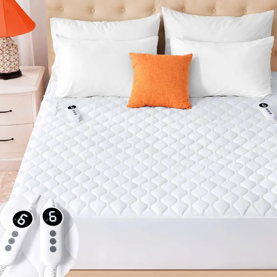 Mattress Pad Queen Size, Quilted Fitted Electric Mattress Pad with 9 Heat Setting Controller, 2 4 6 10 Hours Auto Off, Soft Matt
Mattress Pad Queen Size, Quilted Fitted Electric Mattress Pad with 9 Heat Setting Controller, 2 4 6 10 Hours Auto Off, Soft Matt