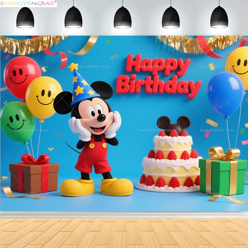 Disney Mickey Mouse Kids Happy Birthday Background Minnie Party Baby Shower Disneyland Photography Backdrops XC-05
Disney Mickey Mouse Kids Happy Birthday Background Minnie Party Baby Shower Disneyland Photography Backdrops XC-05