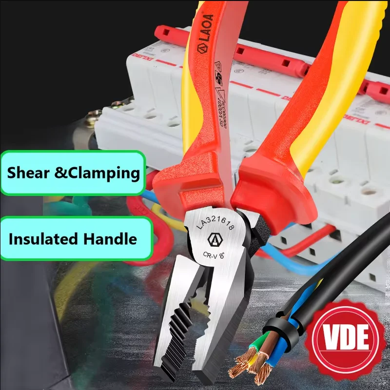 LAOA VDE кусачки 6 дюймов 7 дюймов 8 дюймов изолированные комбинированные диагональные игольчатые плоскогубцы инструмент для электрика устойчивость к высокому напряжению
LAOA VDE кусачки 6 дюймов 7 дюймов 8 дюймов изолированные комбинированные диагональные игольчатые плоскогубцы инструмент для электрика устойчивость к высокому напряжению