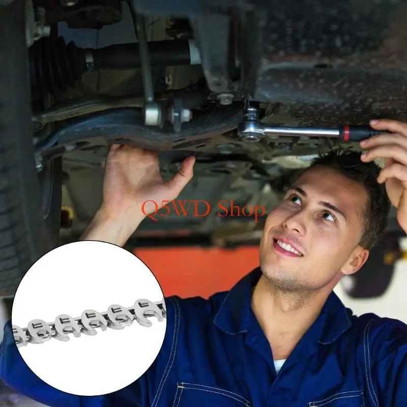 Q5WD 3/8inch Drive Crowfoot Wrench Set Crowfoot Wrench with Clip-on Organizers 3/8” for Automotive Repair Hard To Reach Area
Q5WD 3/8inch Drive Crowfoot Wrench Set Crowfoot Wrench with Clip-on Organizers 3/8” for Automotive Repair Hard To Reach Area