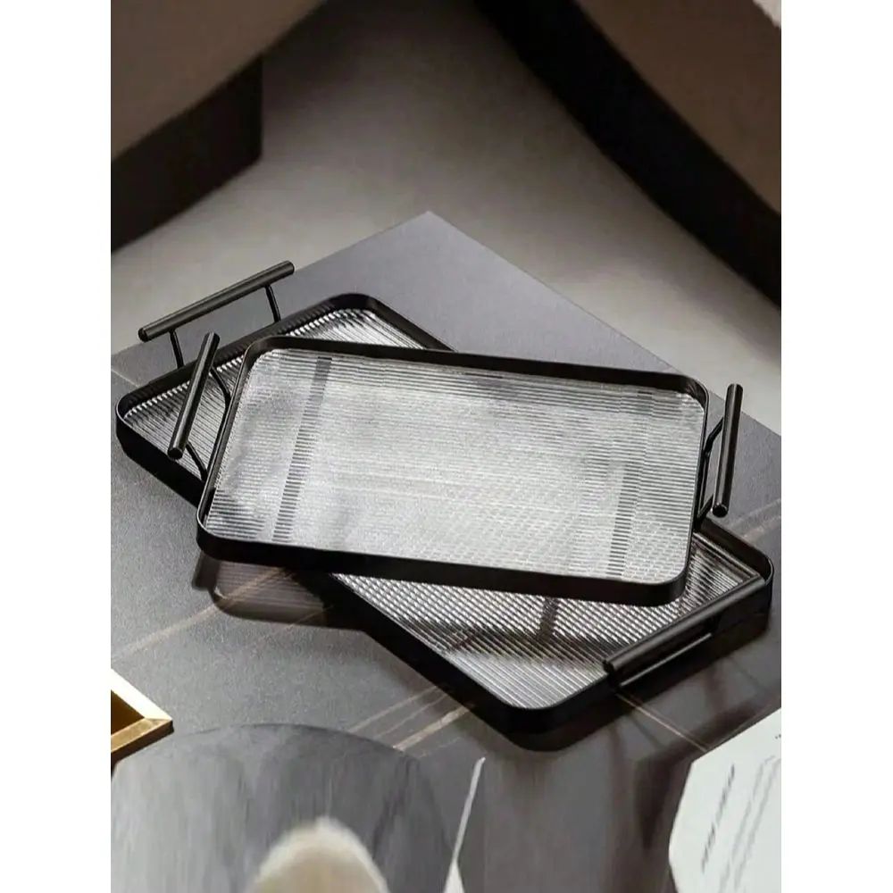 Black Acrylic Premium Makeup Organizer Tray With Metal Handle, Suitable For Kitchen, Dining Table, Bathroom Toilet Tank Top, Ho
Black Acrylic Premium Makeup Organizer Tray With Metal Handle, Suitable For Kitchen, Dining Table, Bathroom Toilet Tank Top, Ho