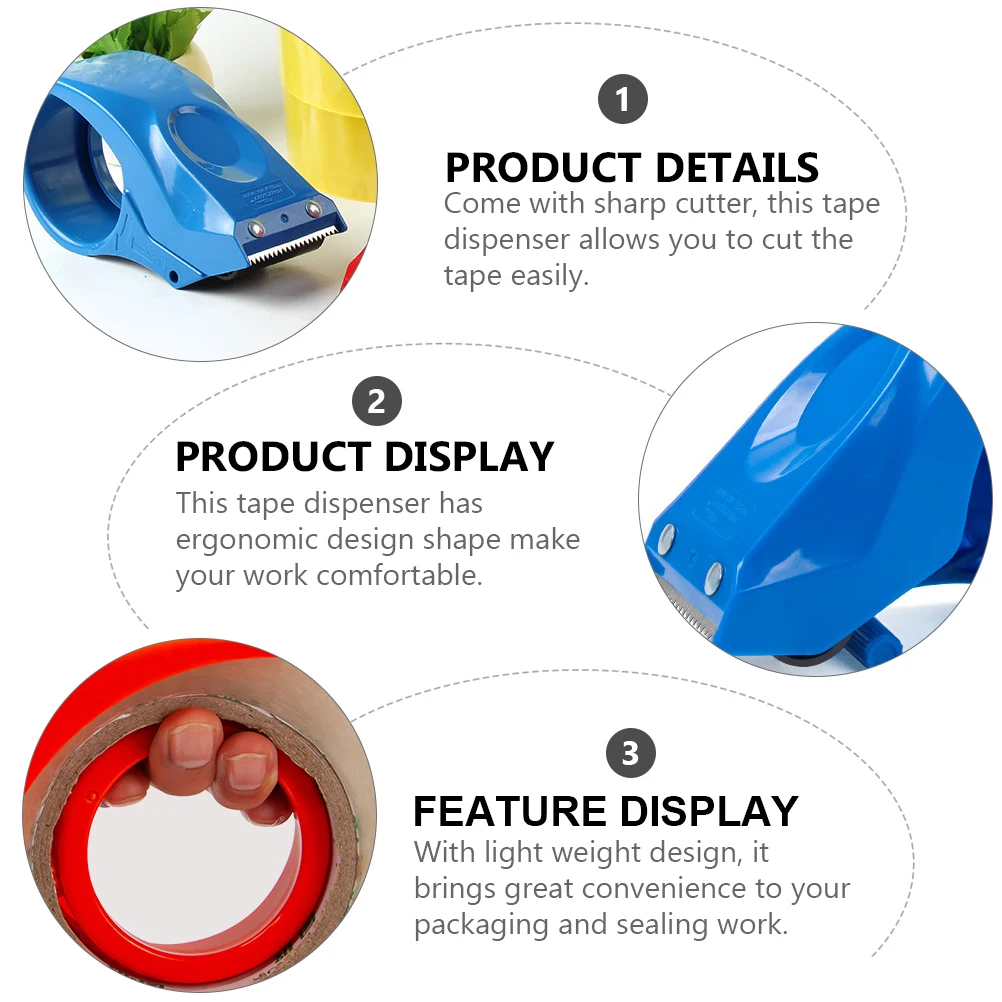 3pcs Tape Dispenser Sealer Cutter Packing H held Plastic Heavy Duty Office Supply Large Moving Ergonomic Design With H For
3pcs Tape Dispenser Sealer Cutter Packing H held Plastic Heavy Duty Office Supply Large Moving Ergonomic Design With H For