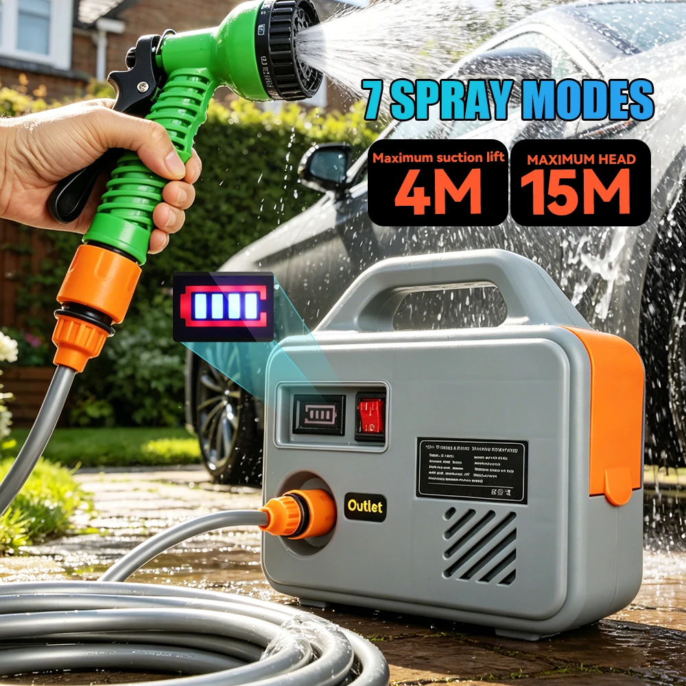 Portable Lithium Battery Water Pump Rechargeable Cordless Irrigation Pump with Dual Motor for Garden and Farm Applications
Portable Lithium Battery Water Pump Rechargeable Cordless Irrigation Pump with Dual Motor for Garden and Farm Applications