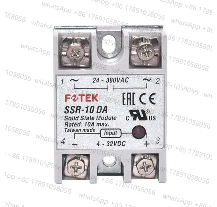 (10 pieces)Original FOTEK Single Phase Solid State Relay SSR-10DA SSR-25DA SSR-40DA SSR-50DA SSR-75DA 
(10 pieces)Original FOTEK Single Phase Solid State Relay SSR-10DA SSR-25DA SSR-40DA SSR-50DA SSR-75DA
