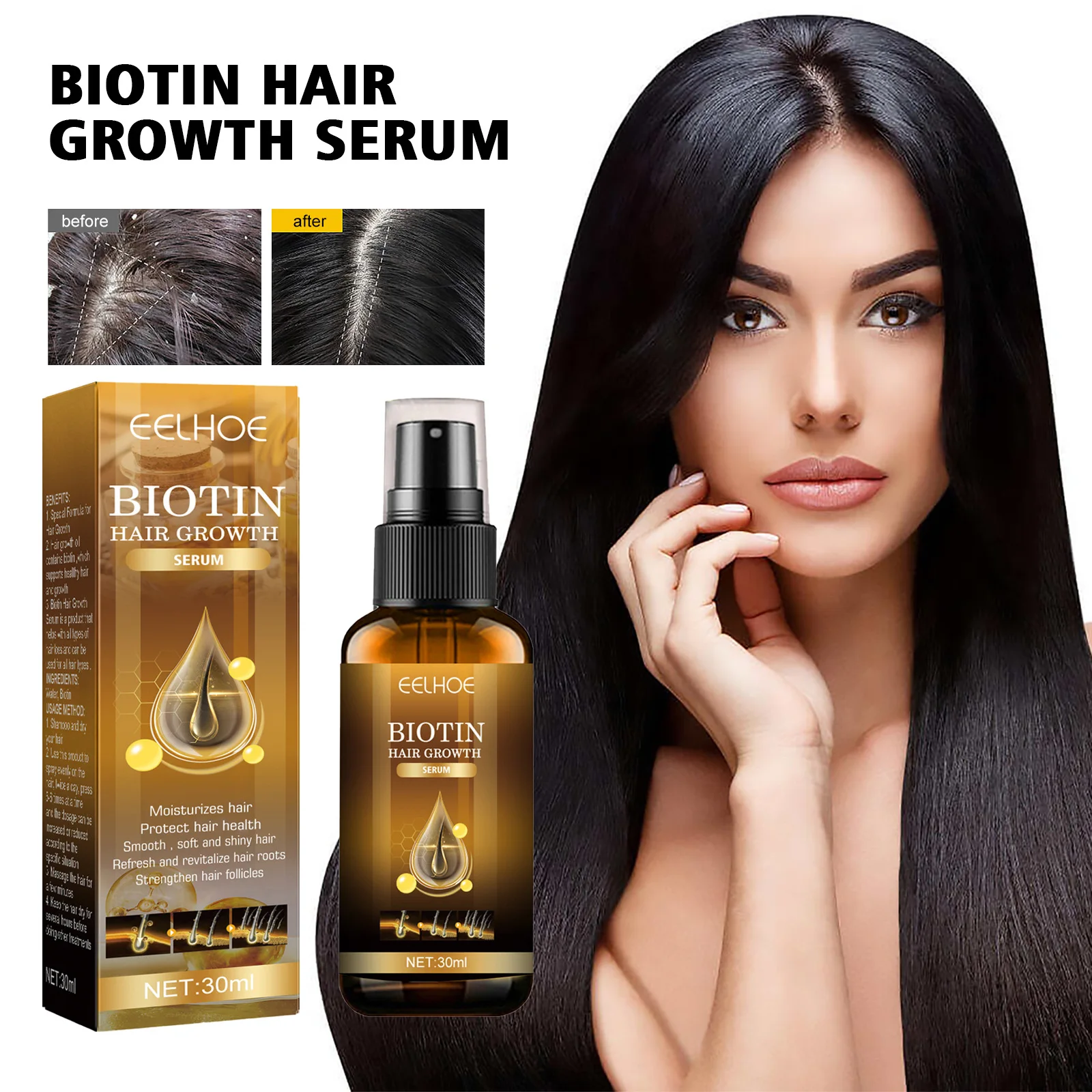 Hair Growth Spray Hair Growth and Repair Spray: Strengthen and Protect Your Hair with Biotin and Castor Oil Beauty Products
Hair Growth Spray Hair Growth and Repair Spray: Strengthen and Protect Your Hair with Biotin and Castor Oil Beauty Products