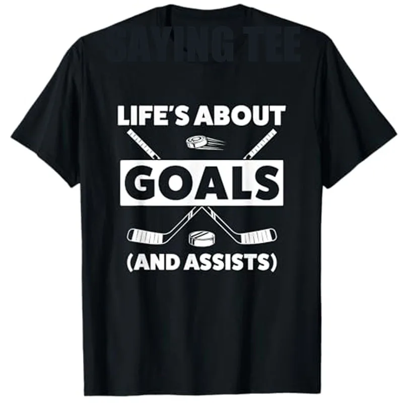 Youth Ice Hockey Design for Boys Life's about Goals T-Shirt Short Sleeve Letters Printed Saying Tee Top Funny Sportswear Clothes
Youth Ice Hockey Design for Boys Life's about Goals T-Shirt Short Sleeve Letters Printed Saying Tee Top Funny Sportswear Clothes