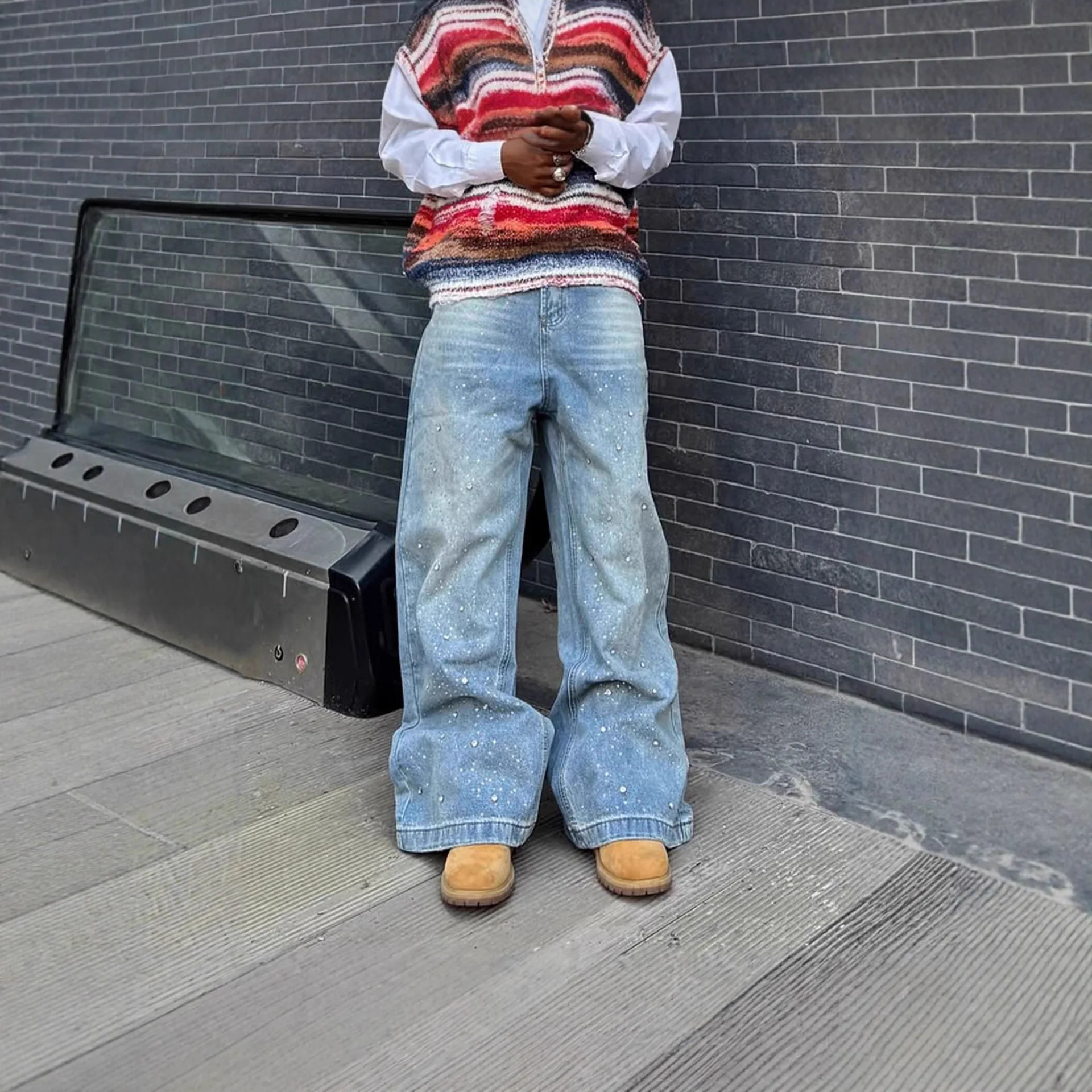 2026 Spring Summer Men's Wide Leg Denim Jeans Pants Retro Wash Street Trousers Loose Bottoms
2026 Spring Summer Men's Wide Leg Denim Jeans Pants Retro Wash Street Trousers Loose Bottoms