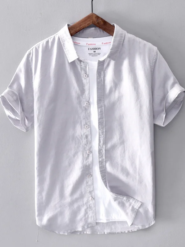 Summer Fre Linen Cotton irt Men's White Loose Casual Thin Breathable f Sve Trendy American Sle Square Collar Open...
Summer Fre Linen Cotton irt Men's White Loose Casual Thin Breathable f Sve Trendy American Sle Square Collar Open...