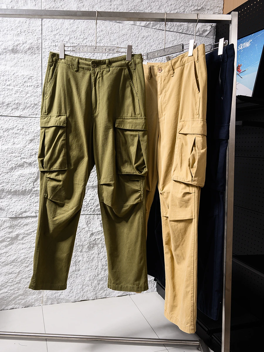 American Retro Pure Cotton Work Trousers Spring New Loose Casual Multi-Pocket Men's Pants Breathable Straight Leg Pants
American Retro Pure Cotton Work Trousers Spring New Loose Casual Multi-Pocket Men's Pants Breathable Straight Leg Pants
