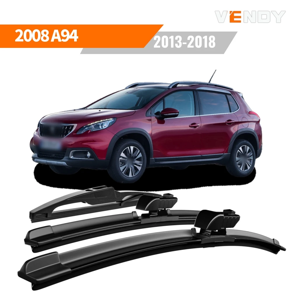 1set Front & Rear Windshield Wiper Blades Windscreen Wipers For Peugeot 2008 A94 MK1 2013-2018 Rubber Brushes Car Accessories
1set Front & Rear Windshield Wiper Blades Windscreen Wipers For Peugeot 2008 A94 MK1 2013-2018 Rubber Brushes Car Accessories