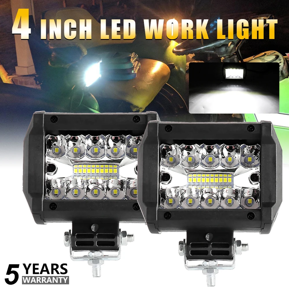 MGLLIGHT 4inch LED Work Light Bar 6500K White Flood Spot Combo Driving Beam for Offroad Truck Car Motor 12V
MGLLIGHT 4inch LED Work Light Bar 6500K White Flood Spot Combo Driving Beam for Offroad Truck Car Motor 12V