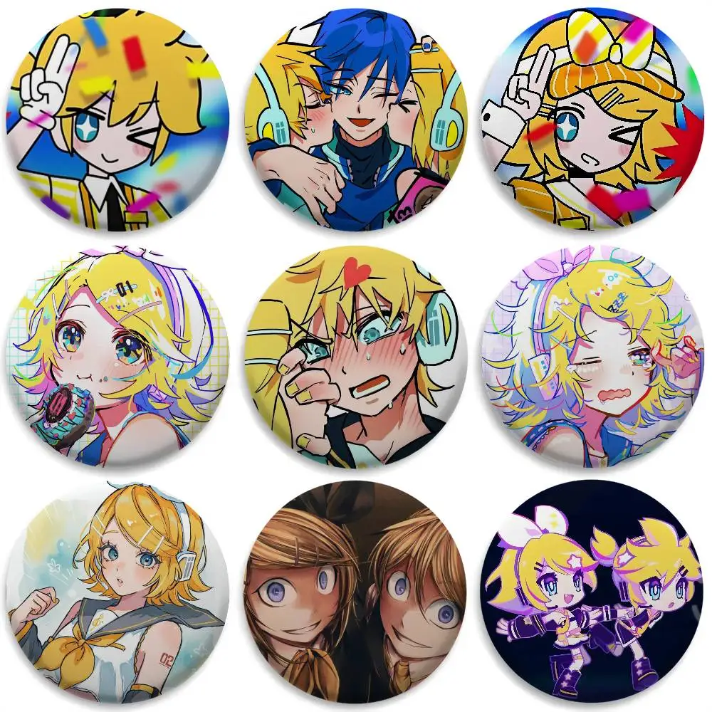 K-Kagamine Rin Len Badges Round Exquisite Badge Brooches Creative Pins For Clothes Hat Backpack Gift Accessories
K-Kagamine Rin Len Badges Round Exquisite Badge Brooches Creative Pins For Clothes Hat Backpack Gift Accessories