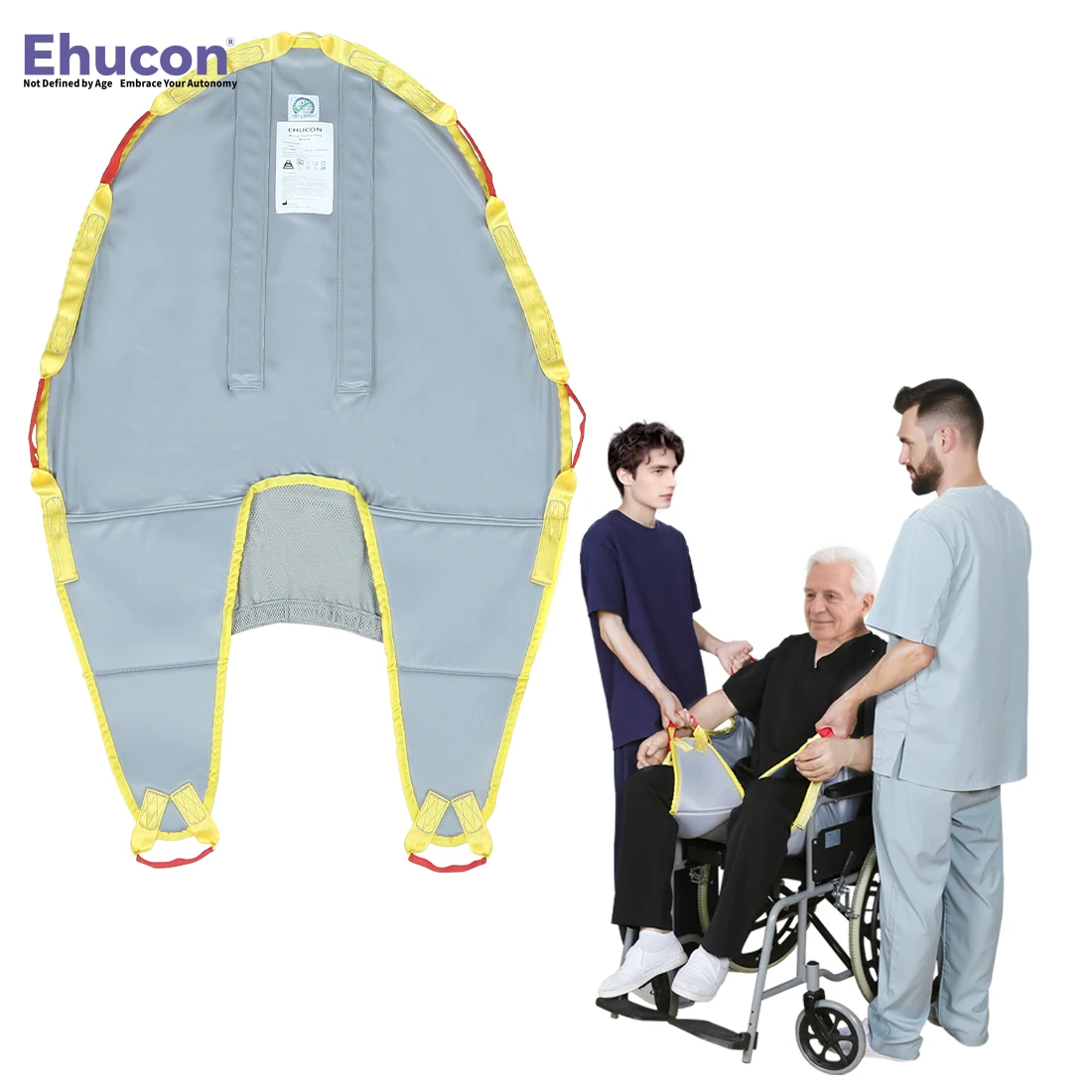 Ehucon Hand Lifting Transfer Sling with Thickened Padding Manual Lift Sling for Disabled Bedridden Patient SWL 500LBS
Ehucon Hand Lifting Transfer Sling with Thickened Padding Manual Lift Sling for Disabled Bedridden Patient SWL 500LBS
