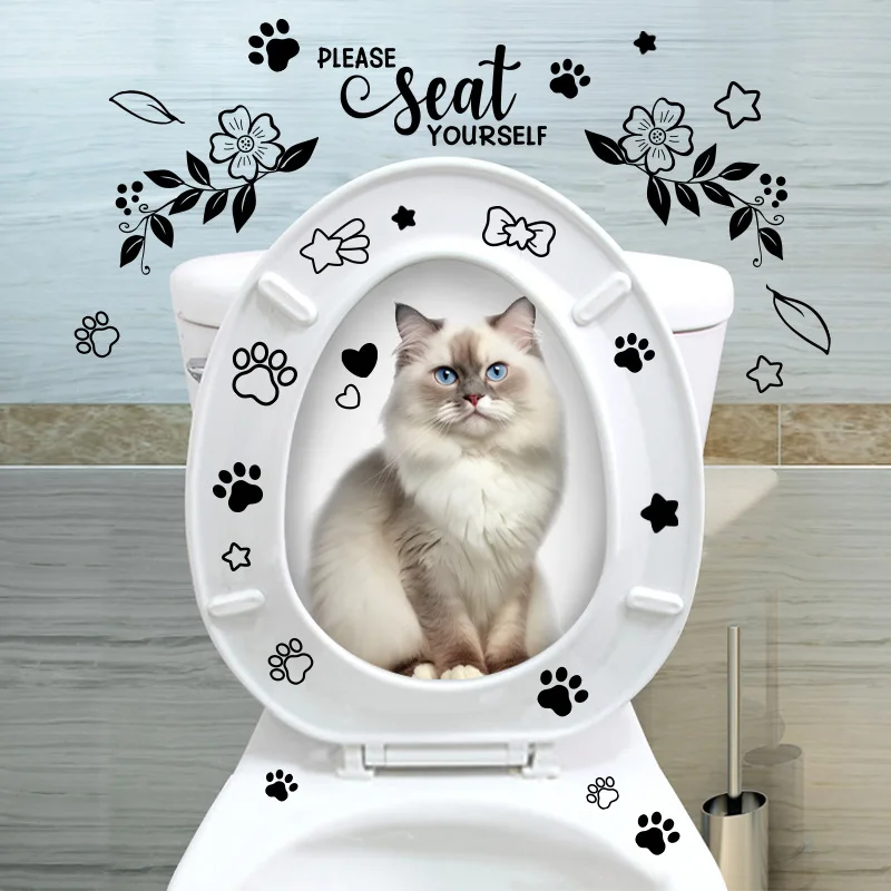 Cute Cat Toilet Stickers Cartoon Child Urination Toilet Lid WC Door Sticker Removable Self-Adhesive Decor Paper Household M913
Cute Cat Toilet Stickers Cartoon Child Urination Toilet Lid WC Door Sticker Removable Self-Adhesive Decor Paper Household M913