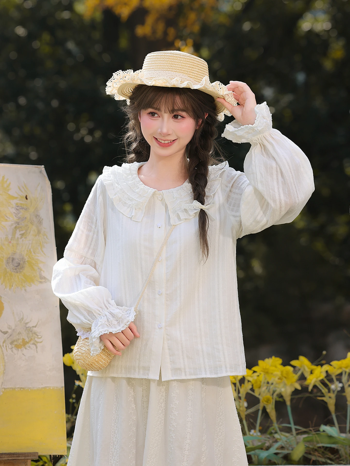 Lace Splicing Design Loose Pure Cotton Women's irt Gentle Sle Inner Wear Spring 2026 New Faion Versatile Youth Casual
Lace Splicing Design Loose Pure Cotton Women's irt Gentle Sle Inner Wear Spring 2026 New Faion Versatile Youth Casual