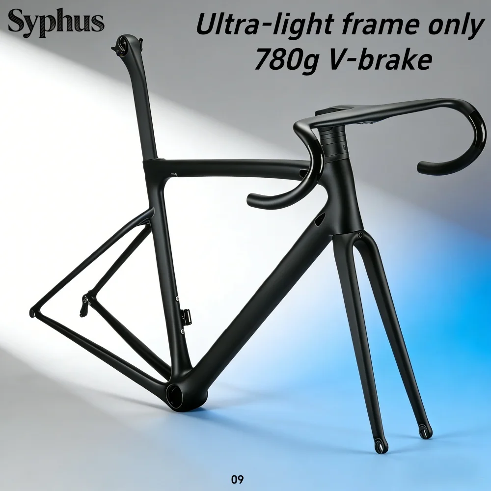 Syphus T1100 Карбоновая рама шоссейного велосипеда с V-образным тормозом Шоссейный велосипед PF30 Рама велосипеда 700*25C Набор рамок шоссейного велосипеда
Syphus T1100 Карбоновая рама шоссейного велосипеда с V-образным тормозом Шоссейный велосипед PF30 Рама велосипеда 700*25C Набор рамок шоссейного велосипеда