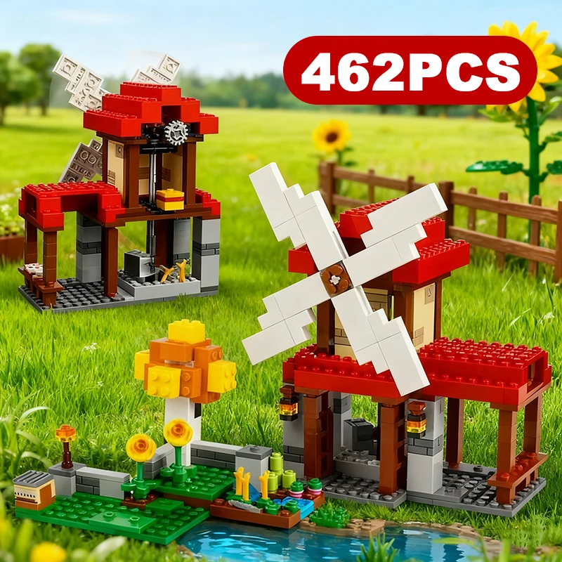462PCS Creative World Hut The Windmill Farm Building Blocks Windmill House Assemble Bricks Toy Gift For Children Kids Boy Adult
462PCS Creative World Hut The Windmill Farm Building Blocks Windmill House Assemble Bricks Toy Gift For Children Kids Boy Adult