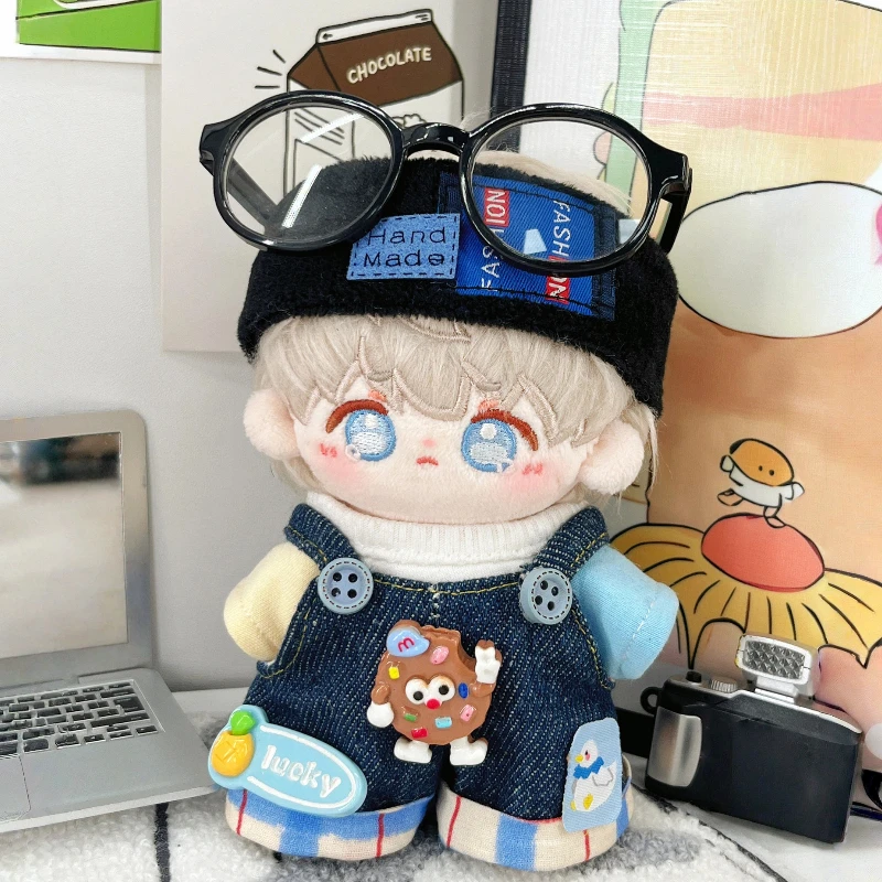 Suitable For 10cm Cotton Doll Clothing Cute Handmade Denim Overalls Black Headband Fashionable White Top Doll Accessories Gift
Suitable For 10cm Cotton Doll Clothing Cute Handmade Denim Overalls Black Headband Fashionable White Top Doll Accessories Gift